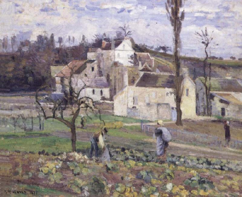Camille Pissarro Cabbage patch near the village Norge oil painting art
